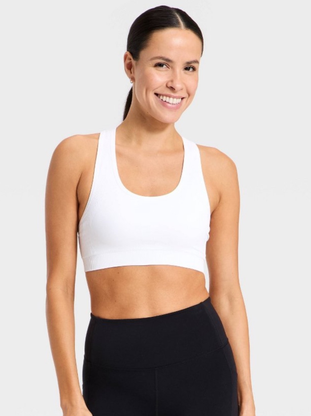 3 pack - Champions Racerback White Sports Bra